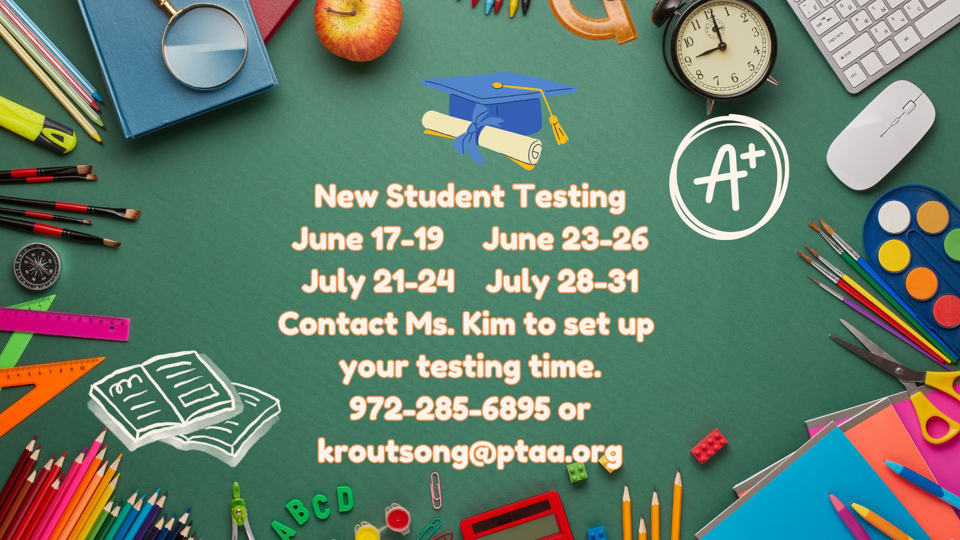 New Student Testing