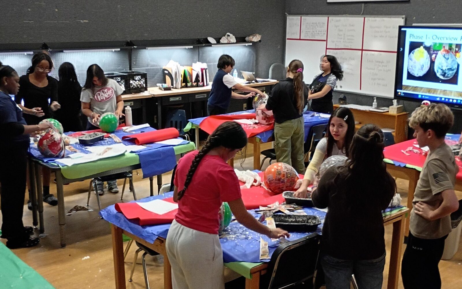 PTAA Texas career pathways — students in arts studio